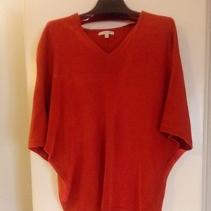 Harvé Benard Dolmen Tunic V-Neck Sweater Sz LG